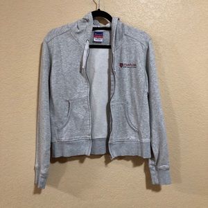 Stanford University Medium Gray Zip Up Hoodie